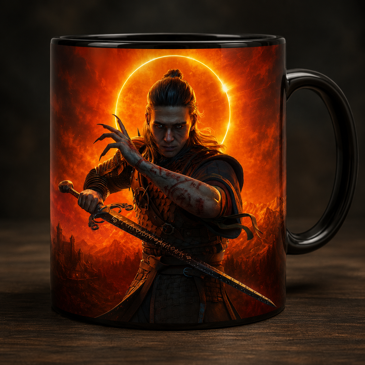 The Blood of Dawnwalker Coen Eclipse Black Mug