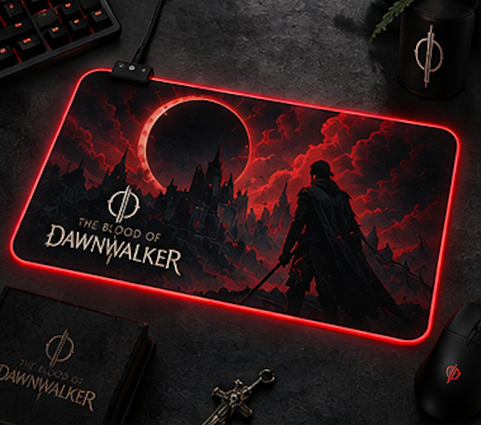 The Blood of Dawnwalker Eclipse LED Mouse Pad