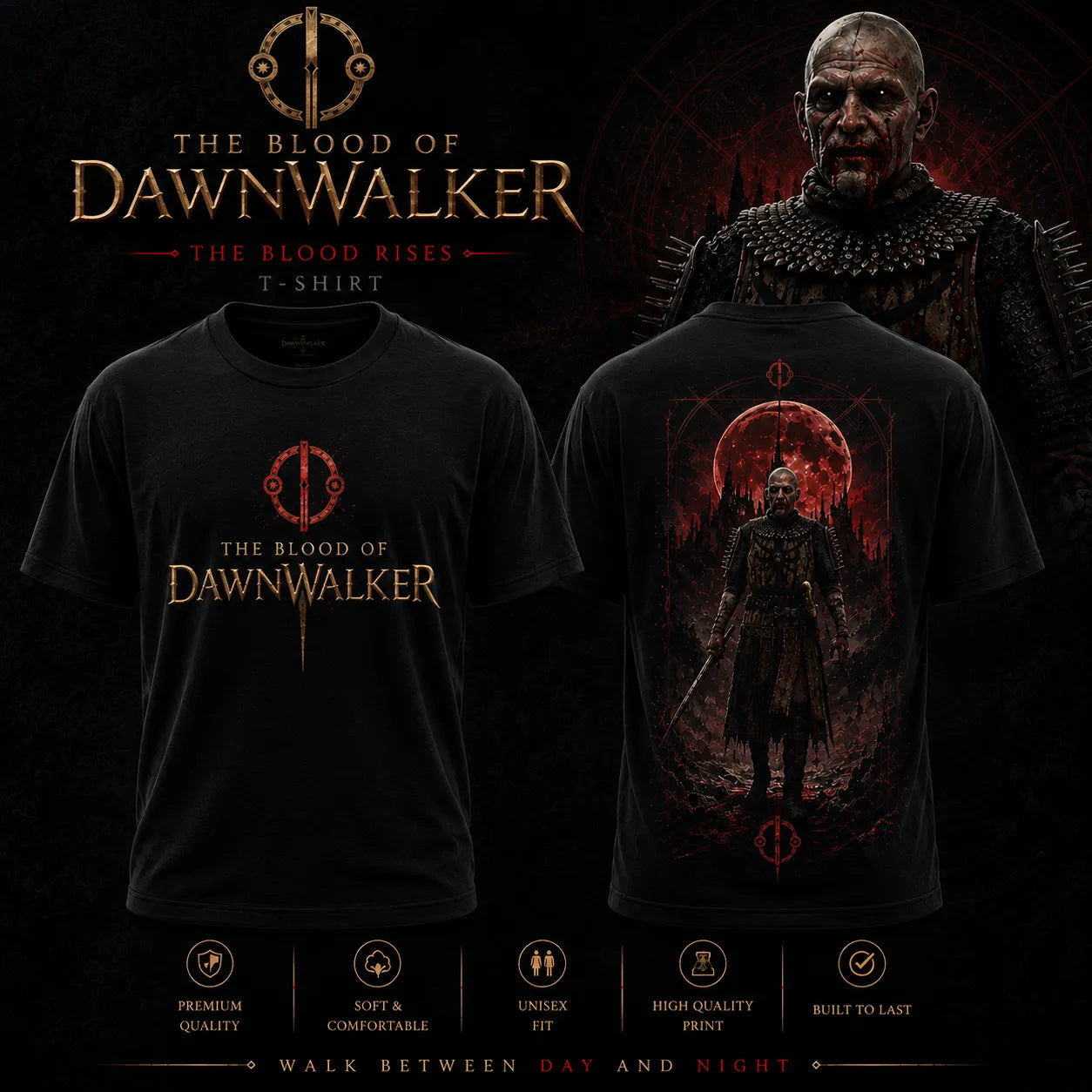 The Blood of Dawnwalker Brencis Vampire Lord Black T-Shirt