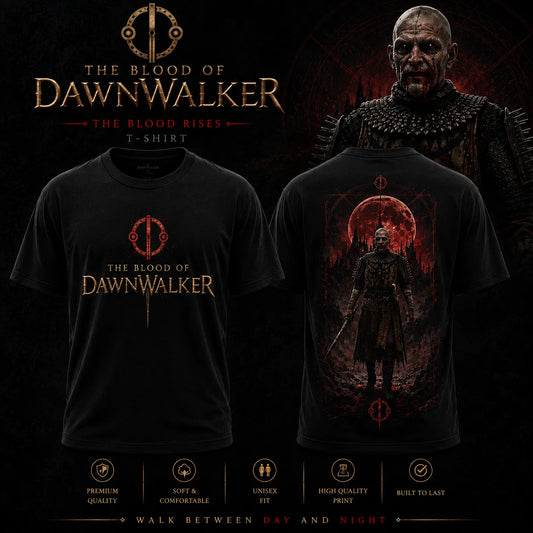T-shirt noir Le sang de Dawnwalker Brencis, seigneur vampire