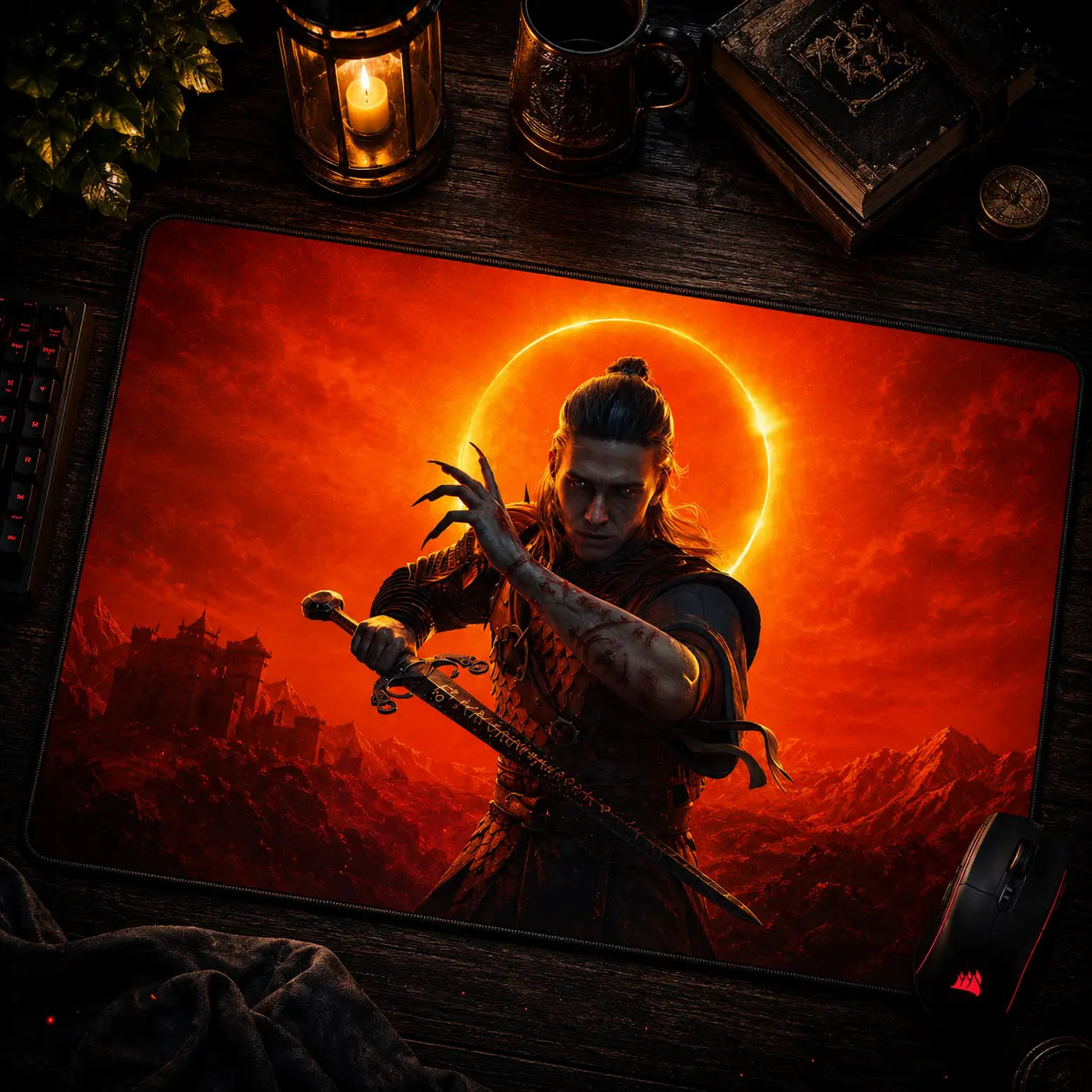 The Blood of Dawnwalker Coen Eclipse Mouse Pad