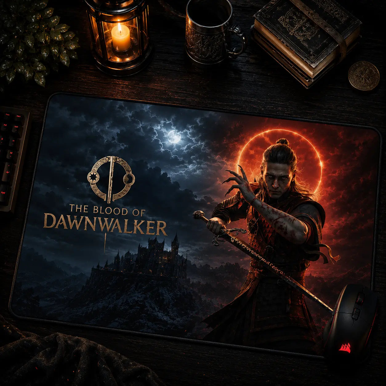 The Blood of Dawnwalker Eclipse Mouse Pad