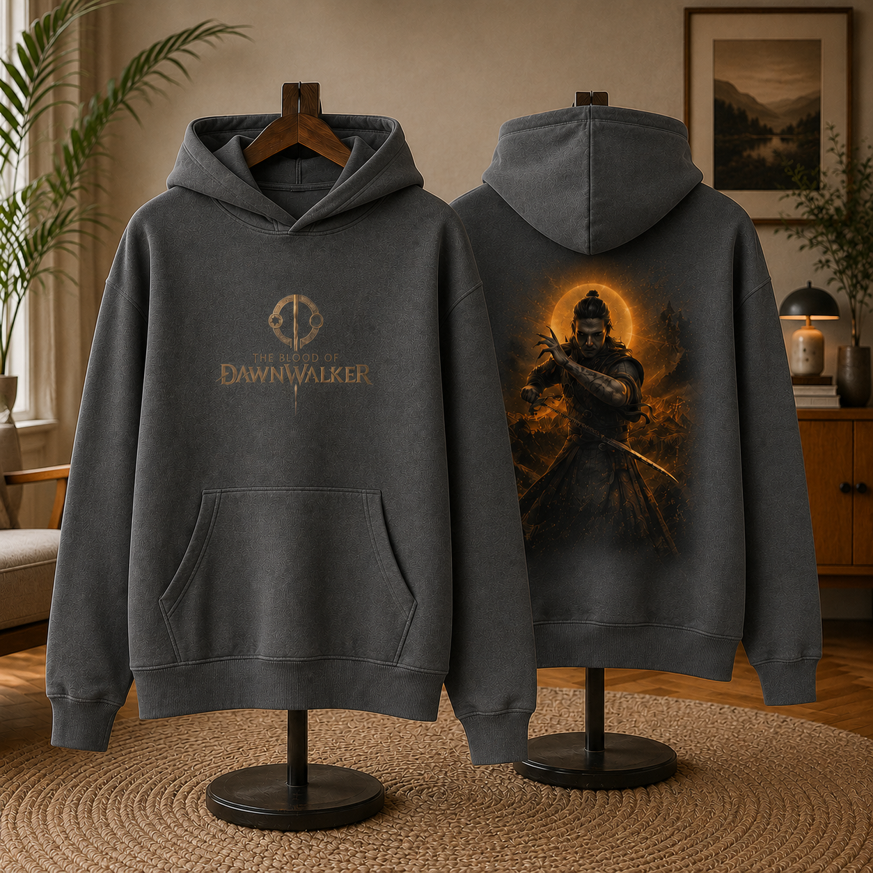 The Blood of Dawnwalker Coen Eclipse Dark Gray Hoodie