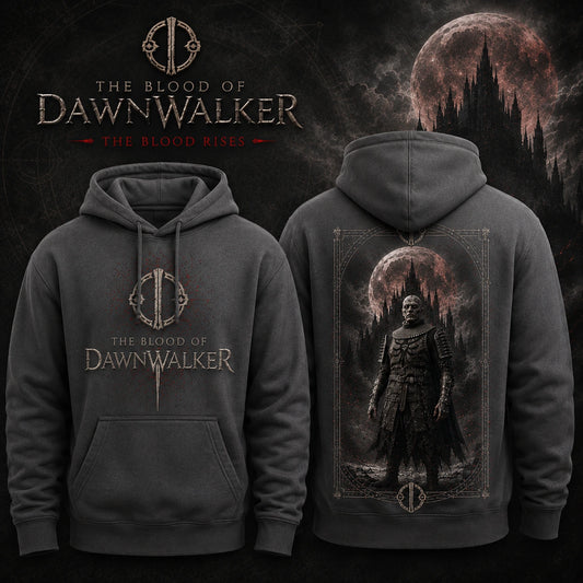 Brencis The Blood of Dawnwalker Moonlit Citadel Gray Hoodie