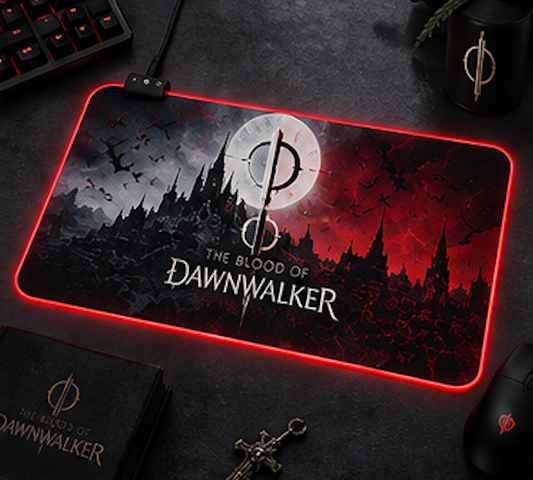 The Blood of Dawnwalker Day and Night LED Mouse Pad