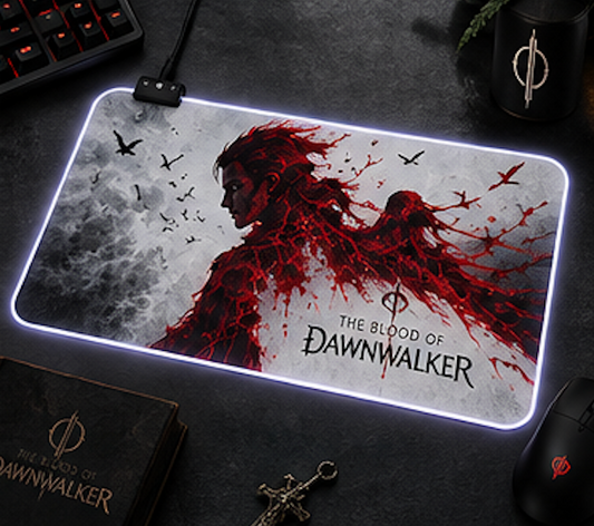 The Blood of Dawnwalker Blood Wings LED Mouse Pad