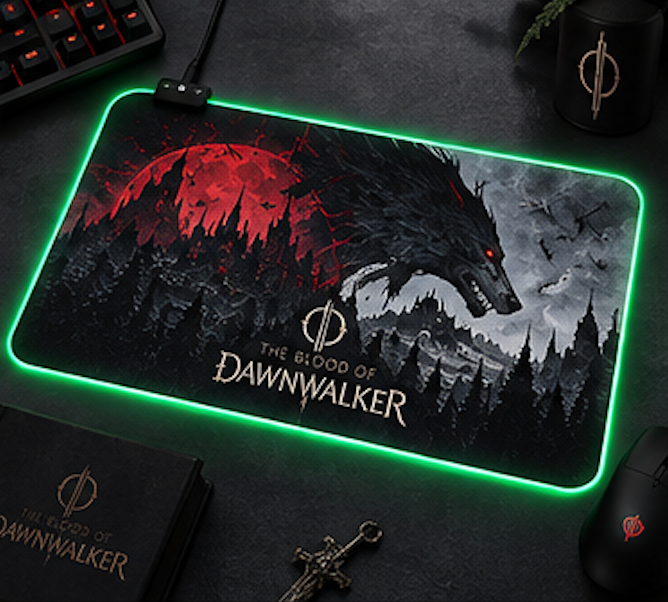 The Blood of Dawnwalker Beast Within LED Mouse Pad